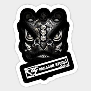 Black Lion Shirt Sticker